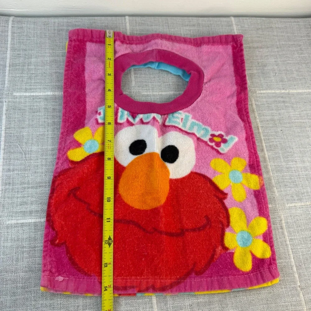 Lot of 2 ELMO Seasame Street Towel Bibs Terrycloth Burp Cloth